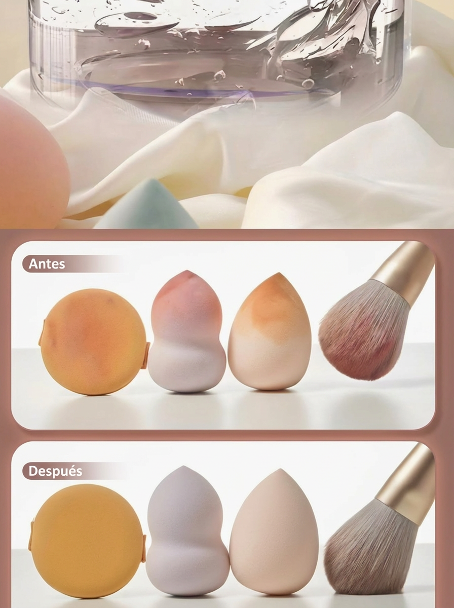 Limpiador Eléctrico de Brochas de Maquillaje
