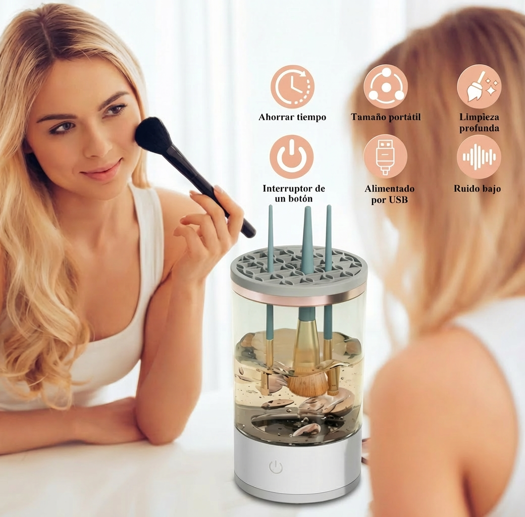 Limpiador Eléctrico de Brochas de Maquillaje